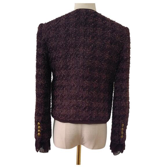 Veronica Beard Audrina Metallic Tweed Jacket US 4 - Picture 10 of 11